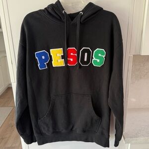 DIRTY PESOS HTF Black Hoodie Sweatshirt Size Large
